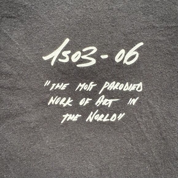 Off-White Virgil Abloh Mona Lisa Graphic Print T-shirt Men’s Size S Black Preown - Picture 5 of 16